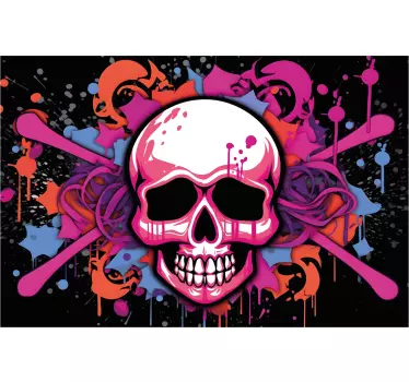 Matrica laptophoz graffitis koponya - TenStickers