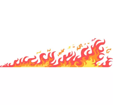 Matrica Autók lángok - TenStickers