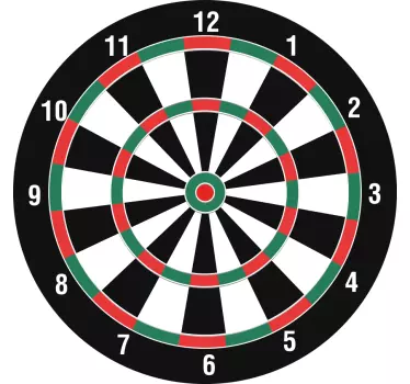 Órák matrica számláló darts tábla - TenStickers