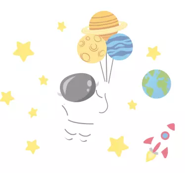 Térmatrica gyerekek űrhajós - TenStickers