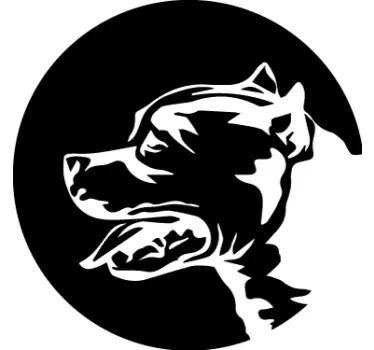 Amerikai stafford-shire terrier autó matrica - TenStickers