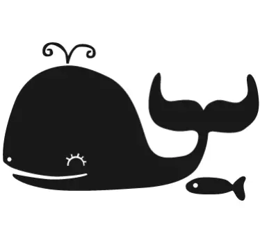 Bálna tábla falmatrica - TenStickers