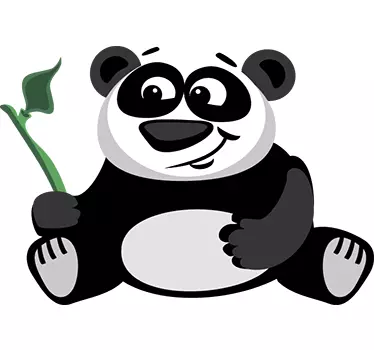 Bambusz panda - TenStickers