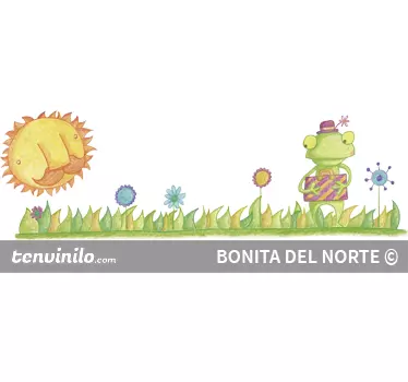 Béka járó fal matrica - TenStickers