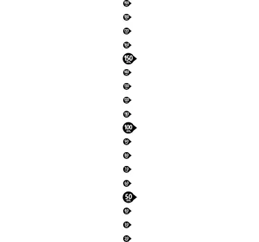 Buborékos magasságdiagram falmatrica - TenStickers