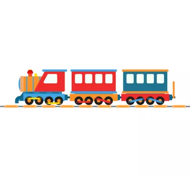 Choo-choo vonat fali fogas matrica - TenStickers