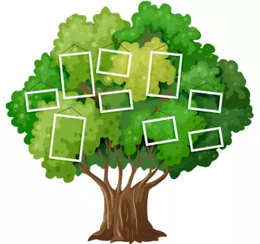 Családfa gyerekeknek fa falmatrica - TenStickers