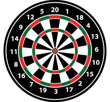 Darts tábla fal matrica - TenStickers