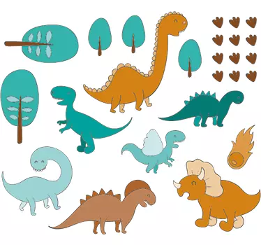 Dinoszaurusz park fal matrica - TenStickers