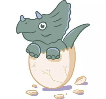 Dinoszauruszok falmatrica - TenStickers