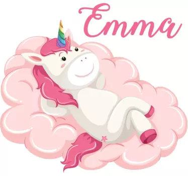 Egyszarvú névvel mese falmatrica - TenStickers