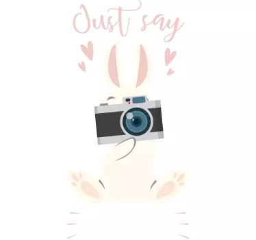 Fali matrica nyuszi kamera - TenStickers