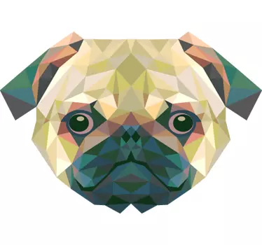 Geometriai mopsz matrica - TenStickers