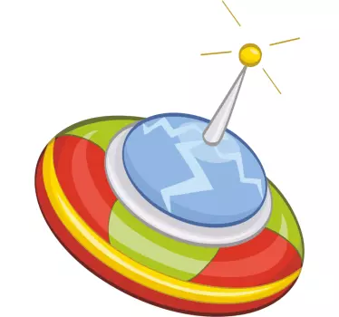 Gyerek matricák kör űrhajó - TenStickers