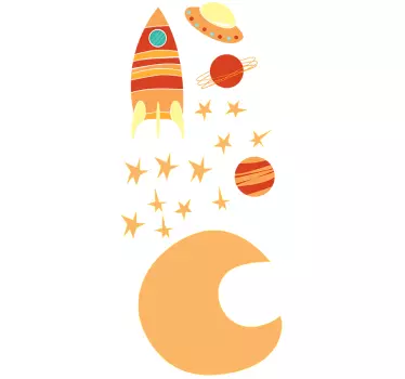 Gyerekek forró tér fal matrica gyerekeknek - TenStickers