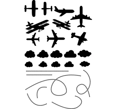 Gyerekek mennyezeti síkok matrica - TenStickers