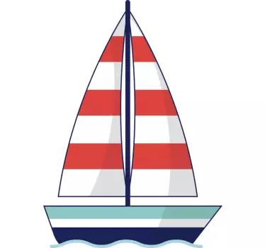 Hajó fejtámla hajózási matrica - TenStickers