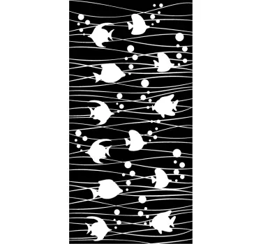 Hal áttetsző zuhany matrica - TenStickers