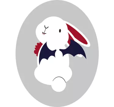 Halloween nyuszi nyúl fal matrica - TenStickers