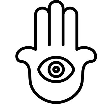 Hamsa szimbólum autó matrica - TenStickers