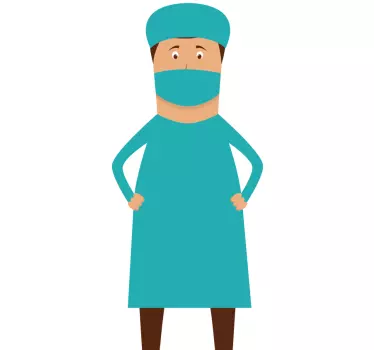 Hivatásos sebész fali matrica - TenStickers
