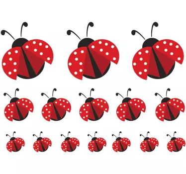 Katicabogarak fali matricái - TenStickers