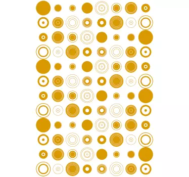 Kerek körök zuhany matrica - TenStickers
