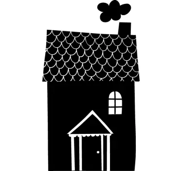 Kis ház tábla matrica - TenStickers