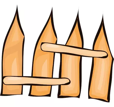 Kis kerítés gyerek matrica - TenStickers