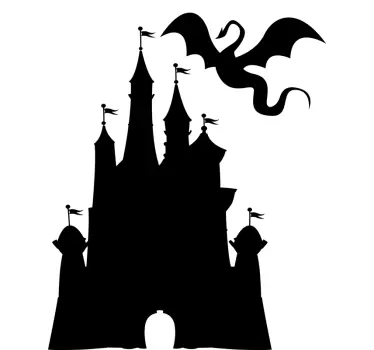Középkori vár palatábla matrica - TenStickers