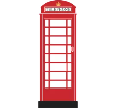 London piros telefondoboz fali matricája - TenStickers