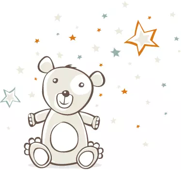 Maci csillagok fali matrica - TenStickers