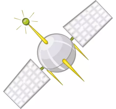 Műholdas gyerekek matrica - TenStickers