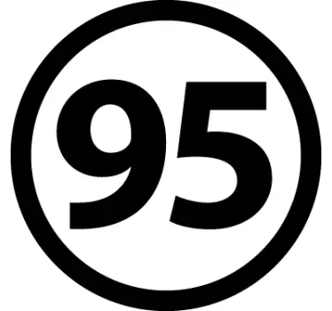 ólommentes 95 jármű matrica - TenStickers