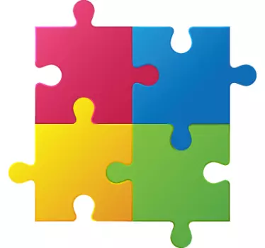 Puzzle darab falimatrica - TenStickers