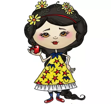 Rajzfilm alma lány matrica - TenStickers