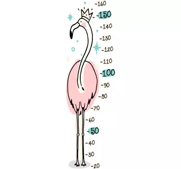 Rózsaszín flamingó falimatrica gyerekeknek - TenStickers