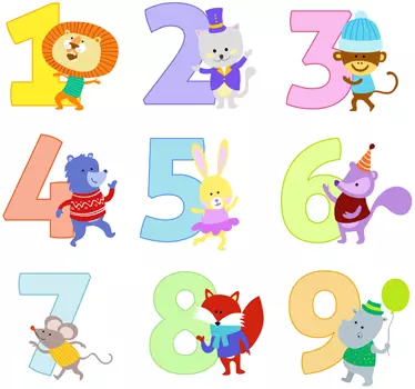 Számgyűjtemény gyermek matricákhoz - TenStickers