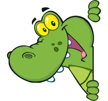Színes krokodil gyerekek matrica - TenStickers