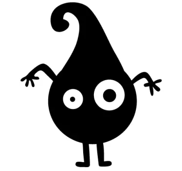 Szörny vízcsepp matrica - TenStickers