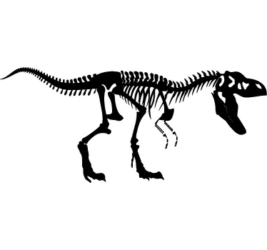T-rex csontváz matrica - TenStickers