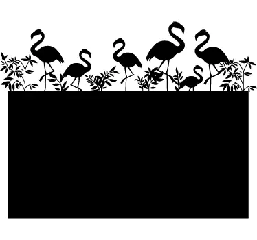 Tábla matrica flamingó - TenStickers