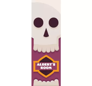 Testreszabható koponya matrica ajtókhoz - TenStickers