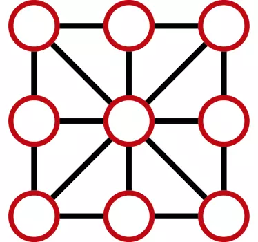 Tic tac toe vinyl matrica padlólap - TenStickers