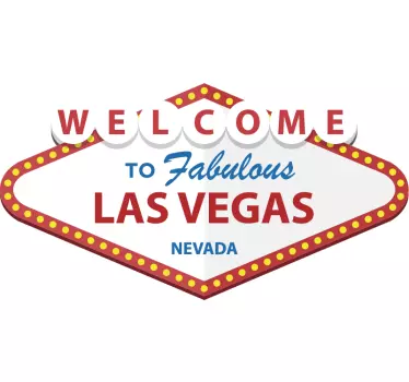 Üdvözöljük a las vegas otthoni falmatricáján - TenStickers