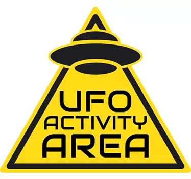 Ufo tevékenység terület falmatrica - TenStickers