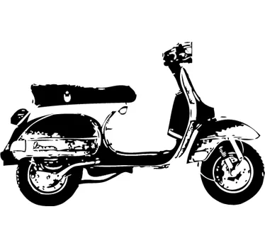 Vespa profil matrica - TenStickers