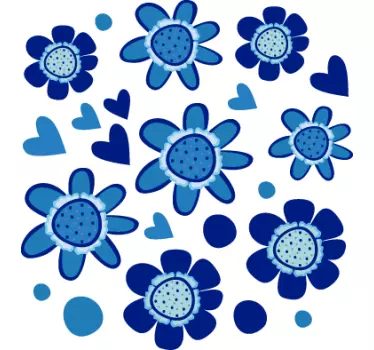 Virágkocsi matrica - TenStickers