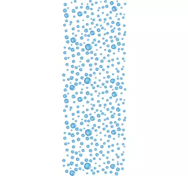 Vízcsepp zuhany matrica - TenStickers