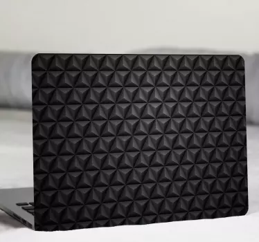 Laptop matrica 3d fekete háromszögek - TenStickers